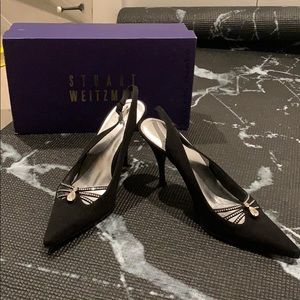 Stuart Weitzman Classic Black Slingback Pumps